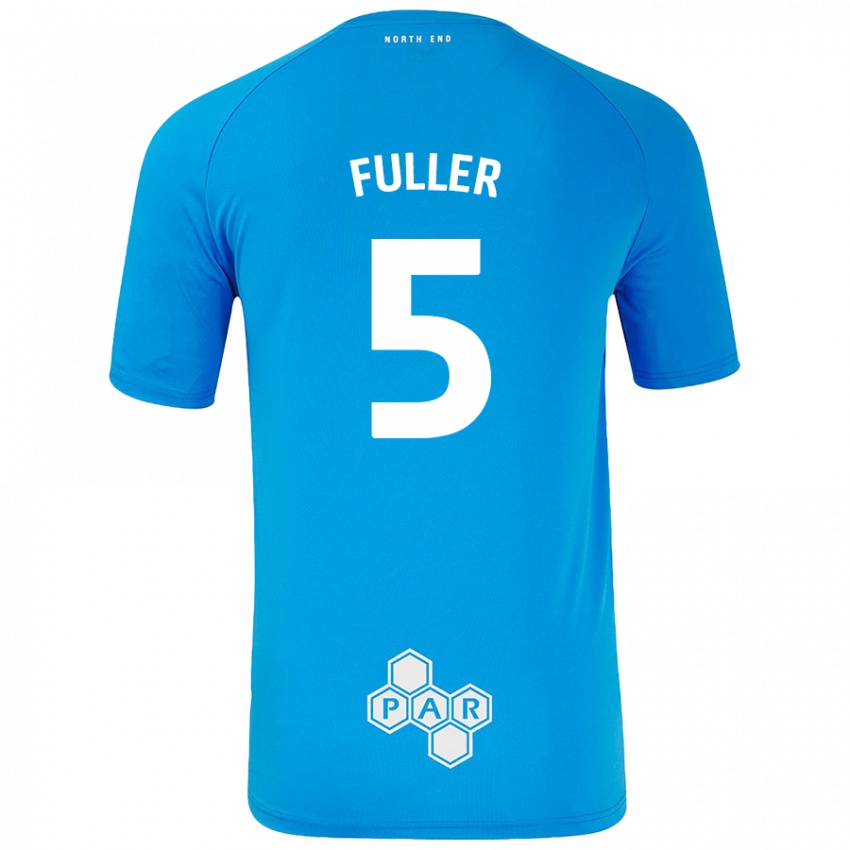 Kinder Olivia Fuller #5 Himmelblau Auswärtstrikot Trikot 2024/25 T-Shirt