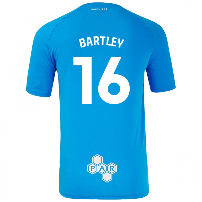 Kinder Melanie Bartley #16 Himmelblau Auswärtstrikot Trikot 2024/25 T-Shirt