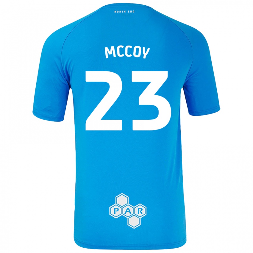 Kinder Faye Mccoy #23 Himmelblau Auswärtstrikot Trikot 2024/25 T-Shirt