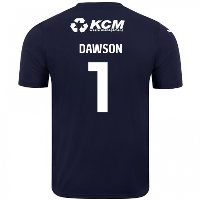 Kinder Cameron Dawson #1 Marineblau Auswärtstrikot Trikot 2024/25 T-Shirt