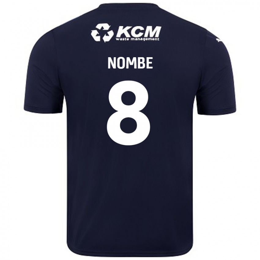 Kinder Sam Nombe #8 Marineblau Auswärtstrikot Trikot 2024/25 T-Shirt