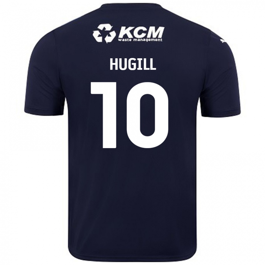 Kinder Jordan Hugill #10 Marineblau Auswärtstrikot Trikot 2024/25 T-Shirt