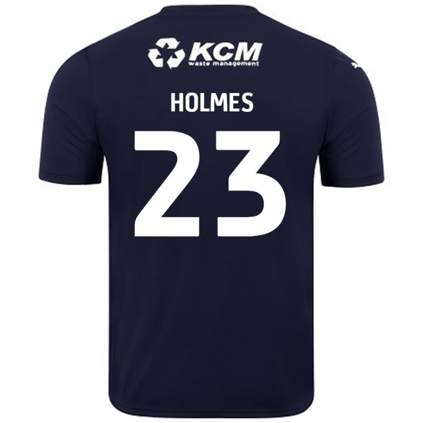 Kinder Jack Holmes #23 Marineblau Auswärtstrikot Trikot 2024/25 T-Shirt