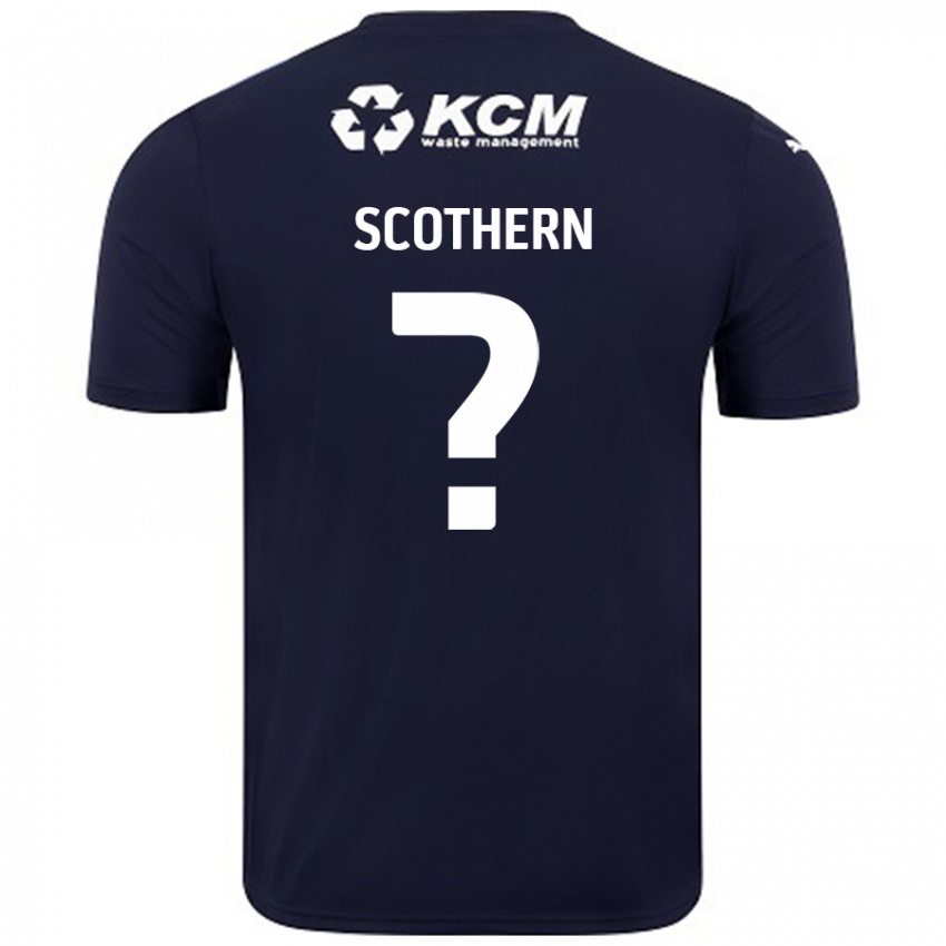 Kinder Ben Scothern #0 Marineblau Auswärtstrikot Trikot 2024/25 T-Shirt