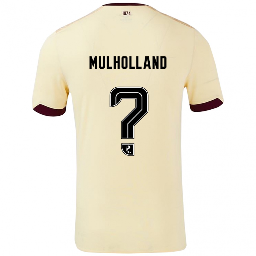 Kinder James Mulholland #0 Creme Burgunderrot Auswärtstrikot Trikot 2024/25 T-Shirt