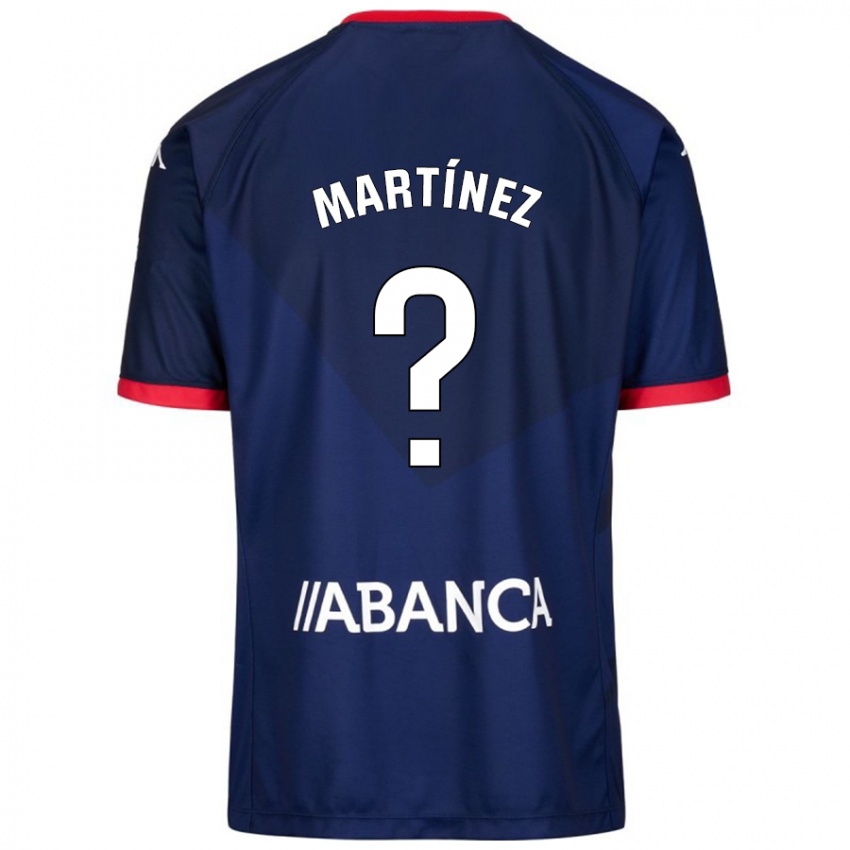 Kinder Pablo Martínez #4 Marineblau Auswärtstrikot Trikot 2024/25 T-Shirt