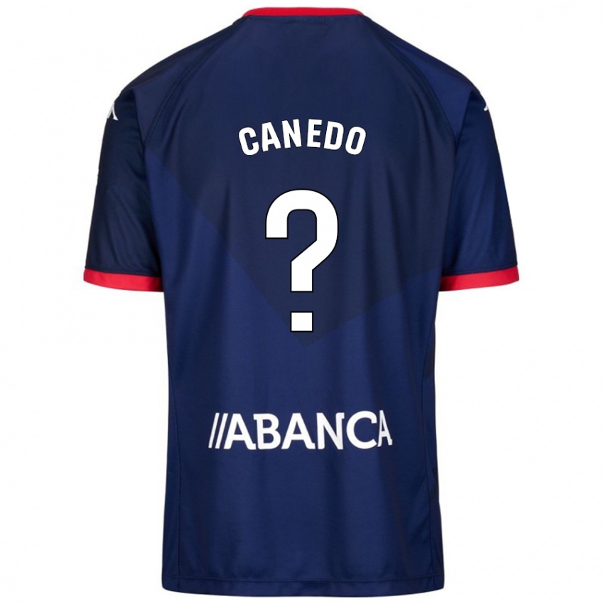 Kinder Damián Canedo #0 Marineblau Auswärtstrikot Trikot 2024/25 T-Shirt