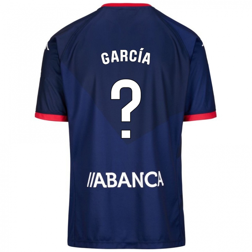 Kinder Pablo García #0 Marineblau Auswärtstrikot Trikot 2024/25 T-Shirt