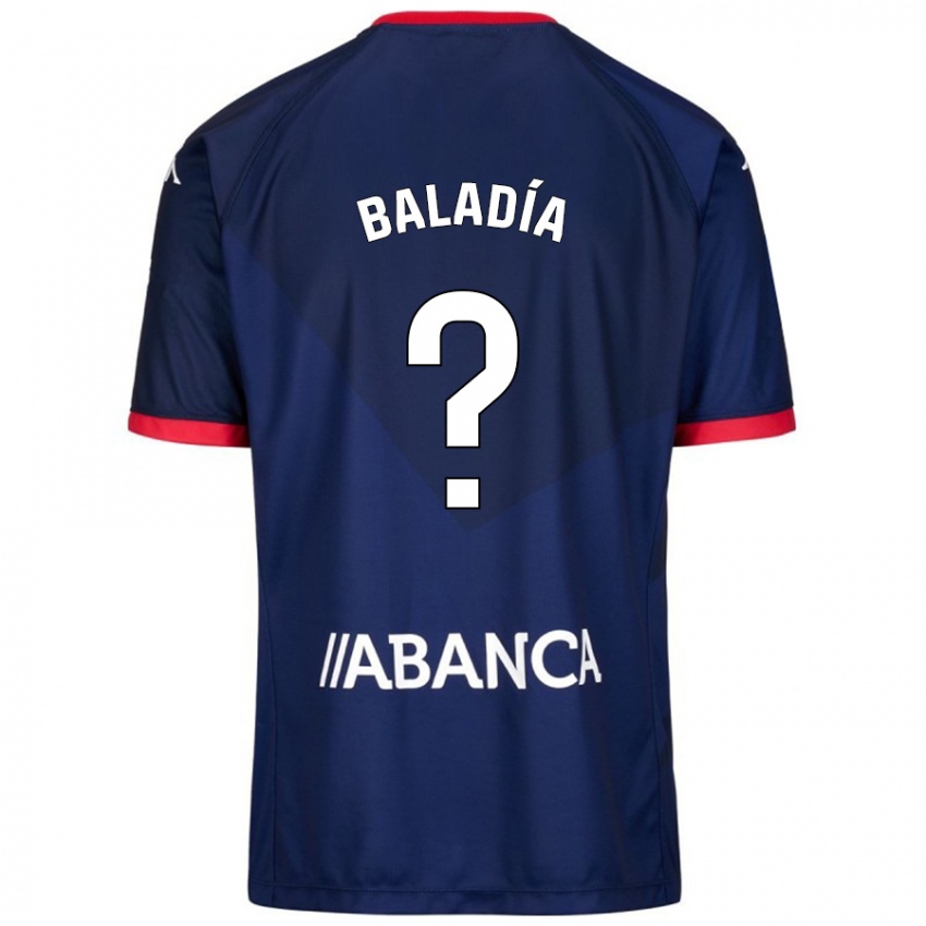 Kinder Álvaro Baladía #21 Marineblau Auswärtstrikot Trikot 2024/25 T-Shirt