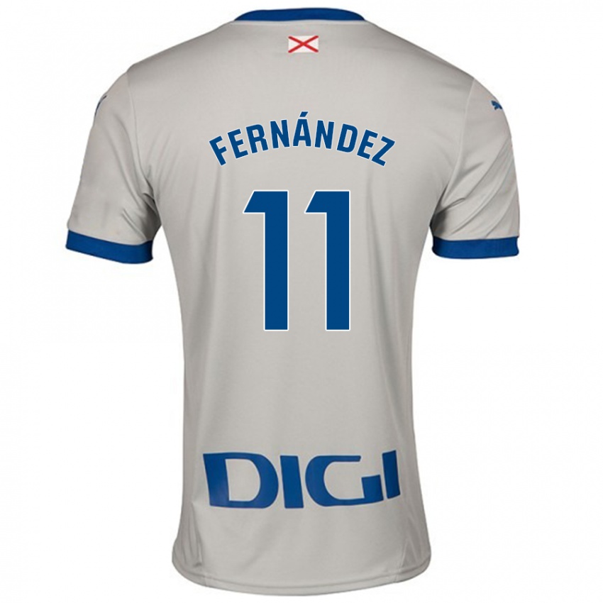 Kinder Imanol Fernández #11 Hellgrau Auswärtstrikot Trikot 2024/25 T-Shirt