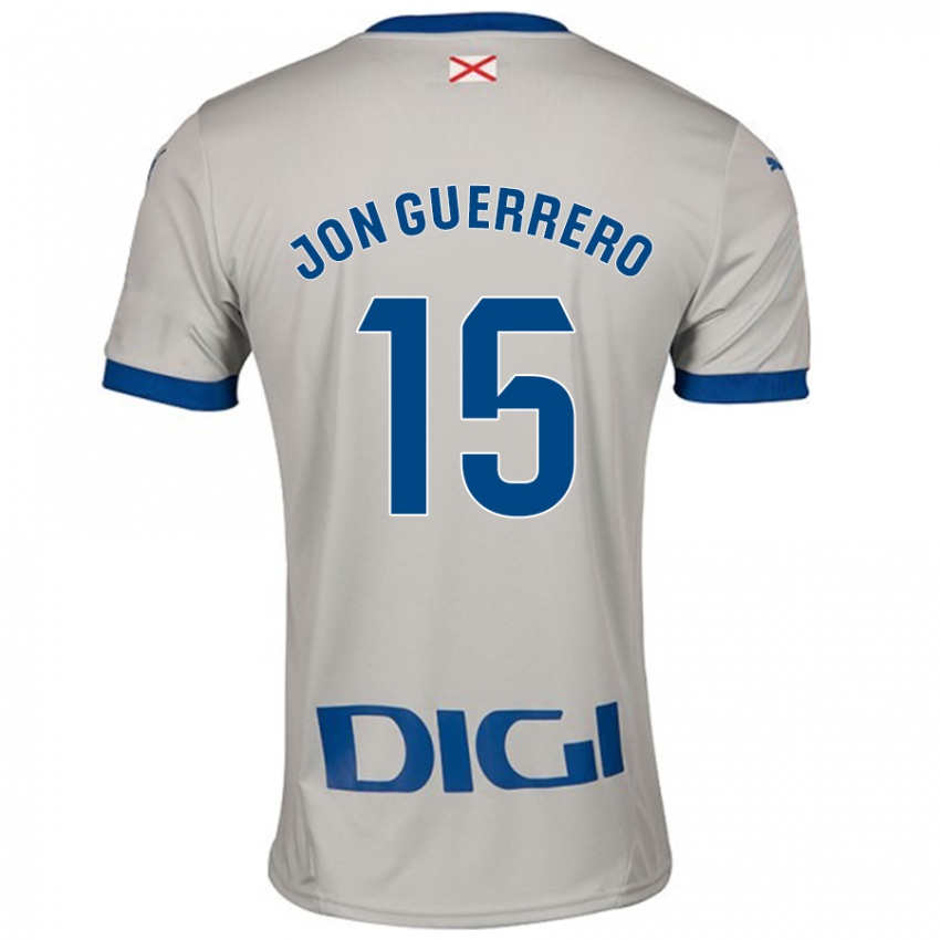 Kinder Julen Jon Guerrero #15 Hellgrau Auswärtstrikot Trikot 2024/25 T-Shirt