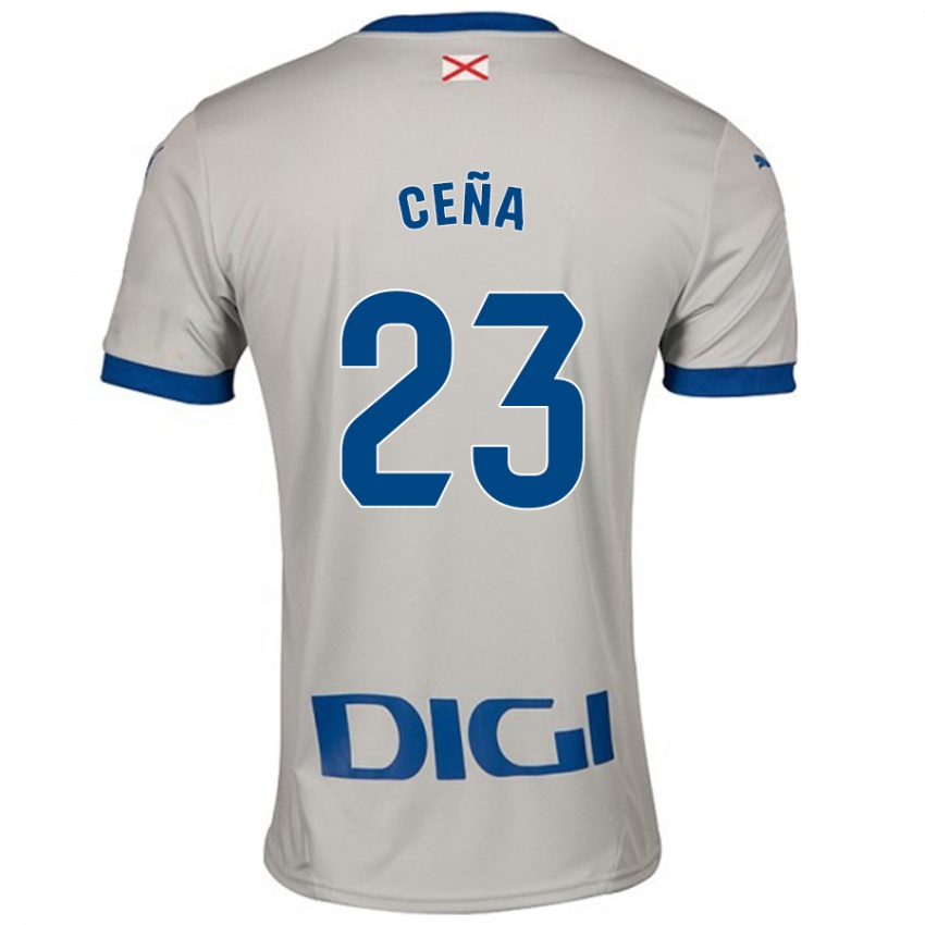 Kinder Marcos Ceña #23 Hellgrau Auswärtstrikot Trikot 2024/25 T-Shirt