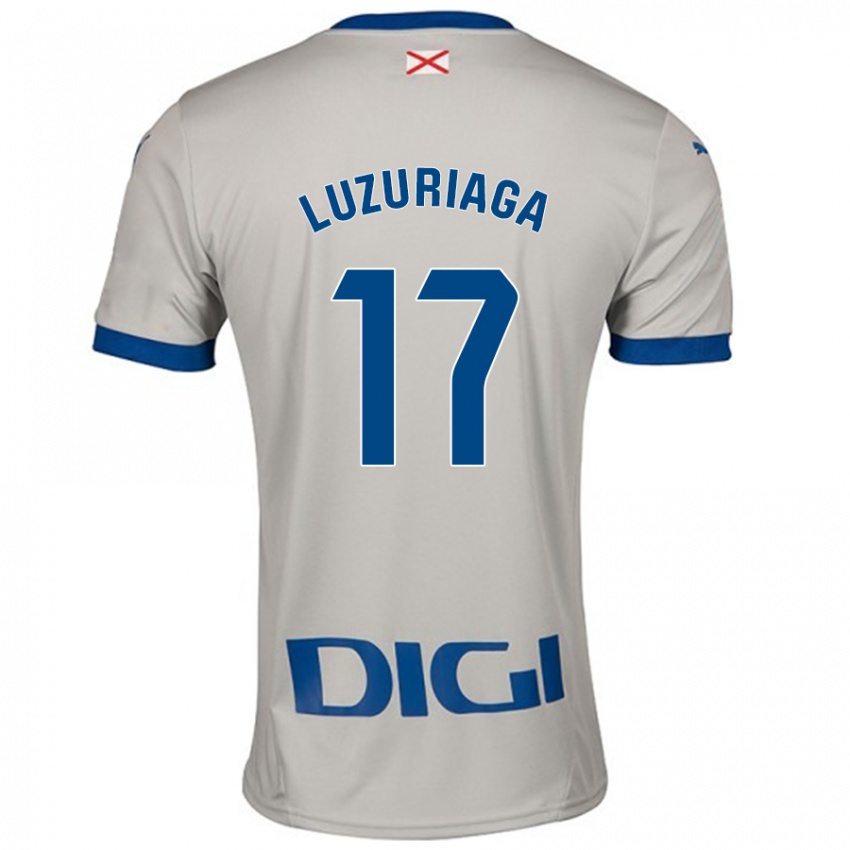 Kinder Judith Luzuriaga #17 Hellgrau Auswärtstrikot Trikot 2024/25 T-Shirt