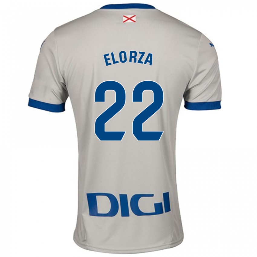 Kinder Sheila Elorza #22 Hellgrau Auswärtstrikot Trikot 2024/25 T-Shirt