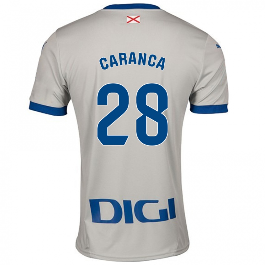 Kinder Sara Caranca #28 Hellgrau Auswärtstrikot Trikot 2024/25 T-Shirt