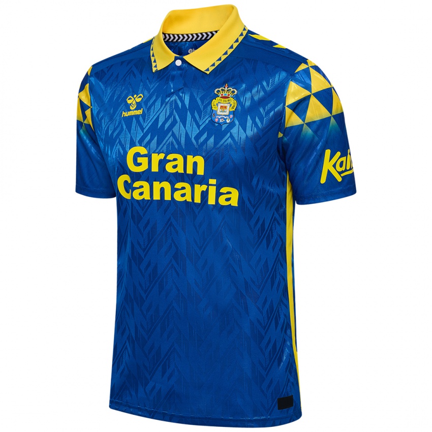 Kinder Iván García #0 Blau Gelb Auswärtstrikot Trikot 2024/25 T-Shirt