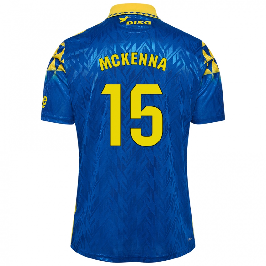 Kinder Scott Mckenna #15 Blau Gelb Auswärtstrikot Trikot 2024/25 T-Shirt