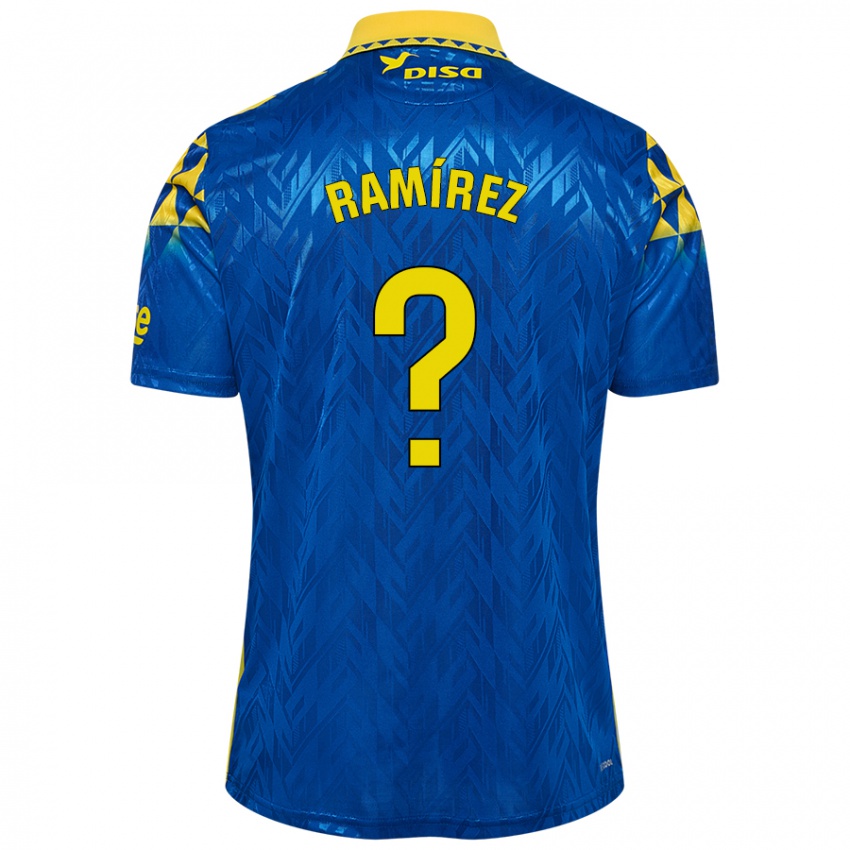 Kinder Daniel Ramírez #0 Blau Gelb Auswärtstrikot Trikot 2024/25 T-Shirt