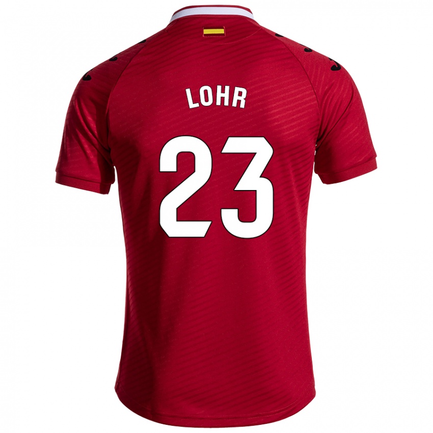 Kinder Luca Lohr #23 Dunkelrot Auswärtstrikot Trikot 2024/25 T-Shirt