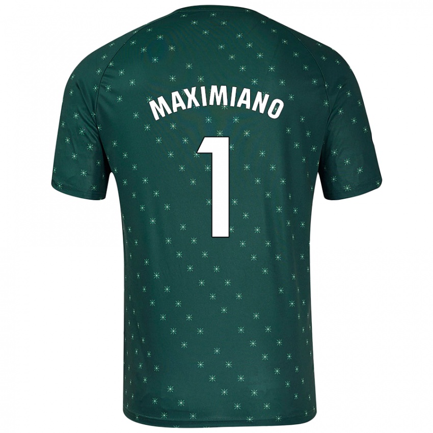 Kinder Luís Maximiano #1 Dunkelgrün Auswärtstrikot Trikot 2024/25 T-Shirt