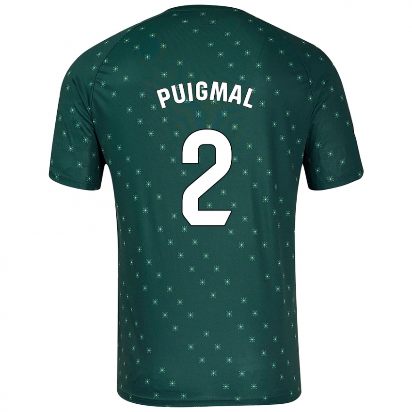 Kinder Arnau Puigmal #2 Dunkelgrün Auswärtstrikot Trikot 2024/25 T-Shirt