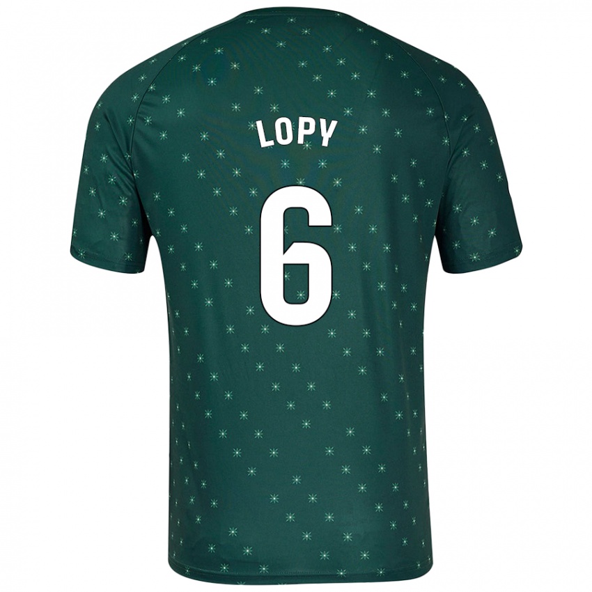 Kinder Dion Lopy #6 Dunkelgrün Auswärtstrikot Trikot 2024/25 T-Shirt