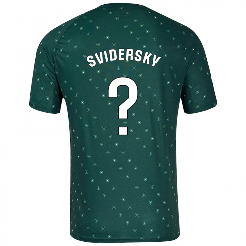 Kinder Martin Svidersky #0 Dunkelgrün Auswärtstrikot Trikot 2024/25 T-Shirt