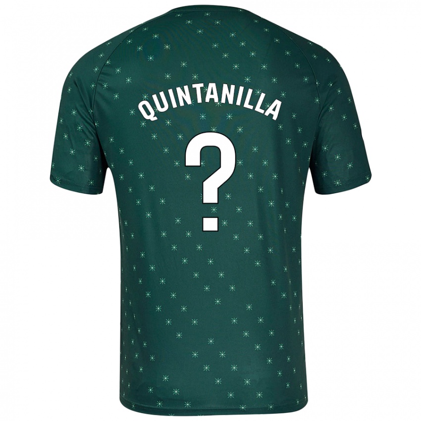 Kinder Rubén Quintanilla #0 Dunkelgrün Auswärtstrikot Trikot 2024/25 T-Shirt