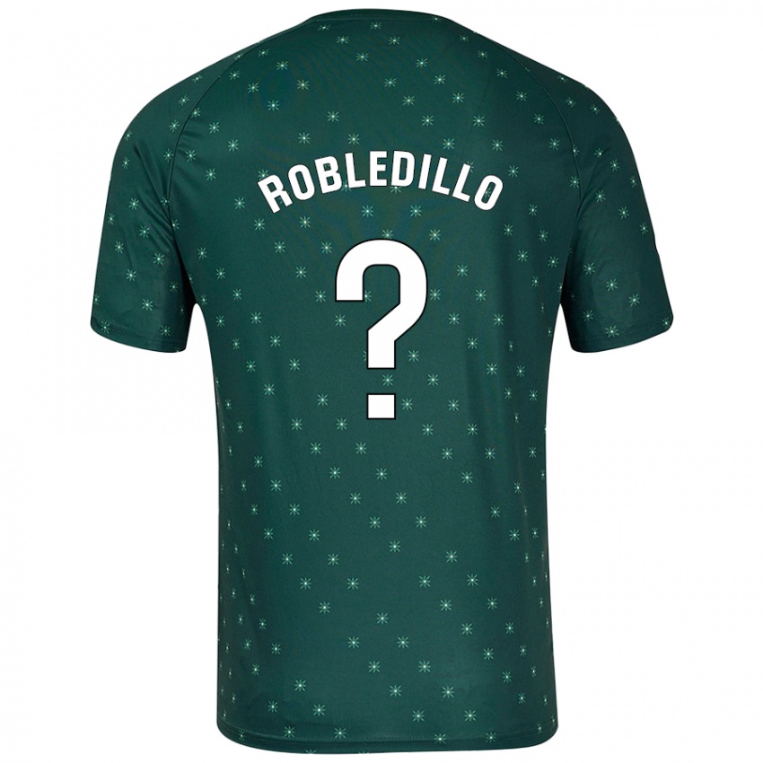 Kinder Pedro Robledillo #0 Dunkelgrün Auswärtstrikot Trikot 2024/25 T-Shirt