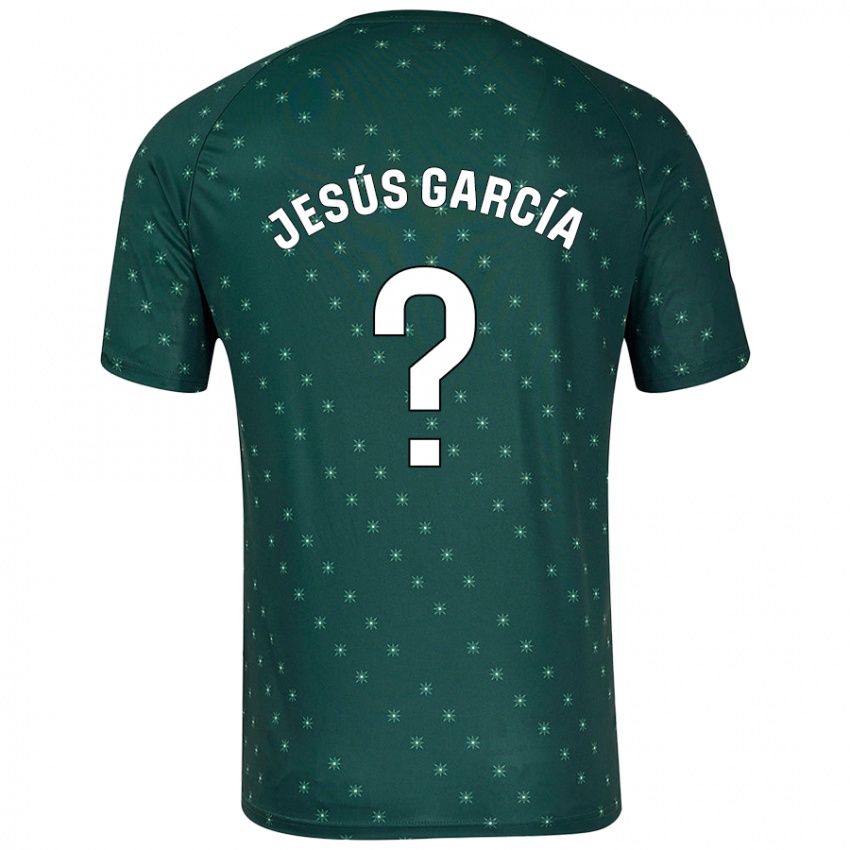 Kinder Jesús García #0 Dunkelgrün Auswärtstrikot Trikot 2024/25 T-Shirt