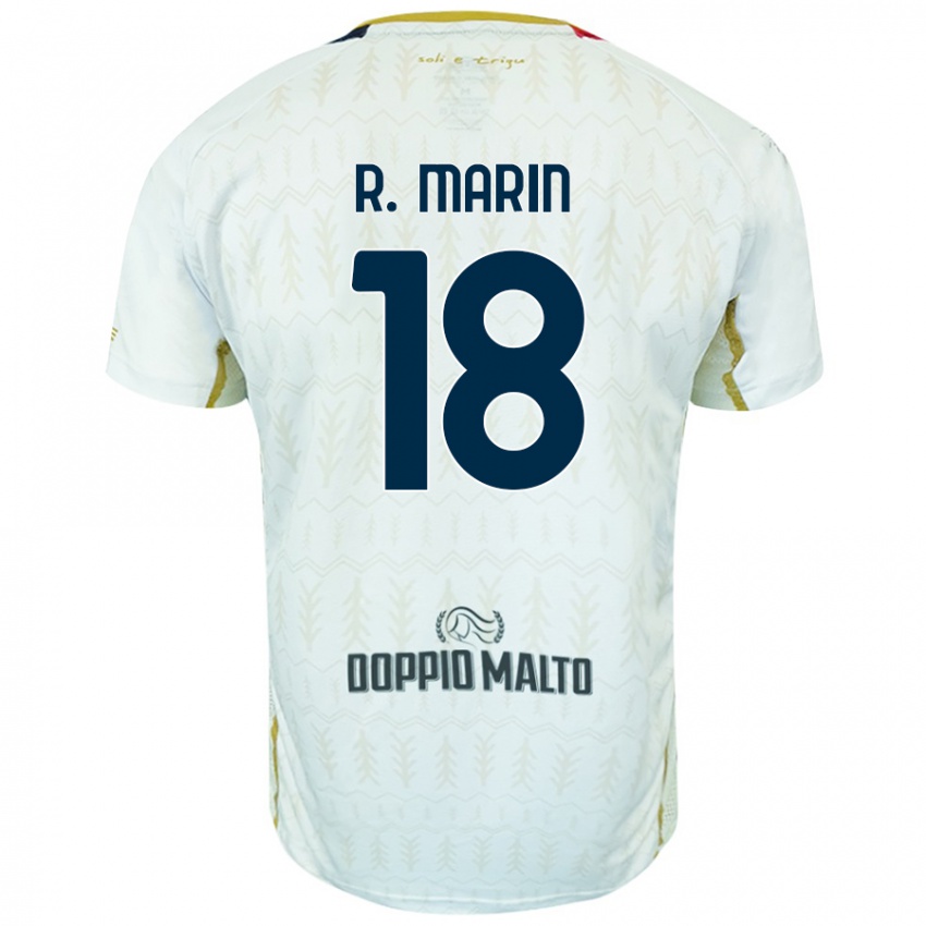 Kinder Răzvan Marin #18 Weiß Auswärtstrikot Trikot 2024/25 T-Shirt