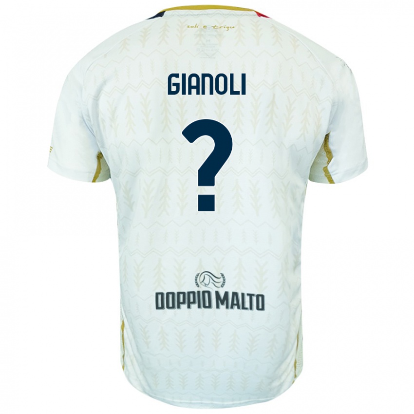 Kinder Marco Gianoli #0 Weiß Auswärtstrikot Trikot 2024/25 T-Shirt