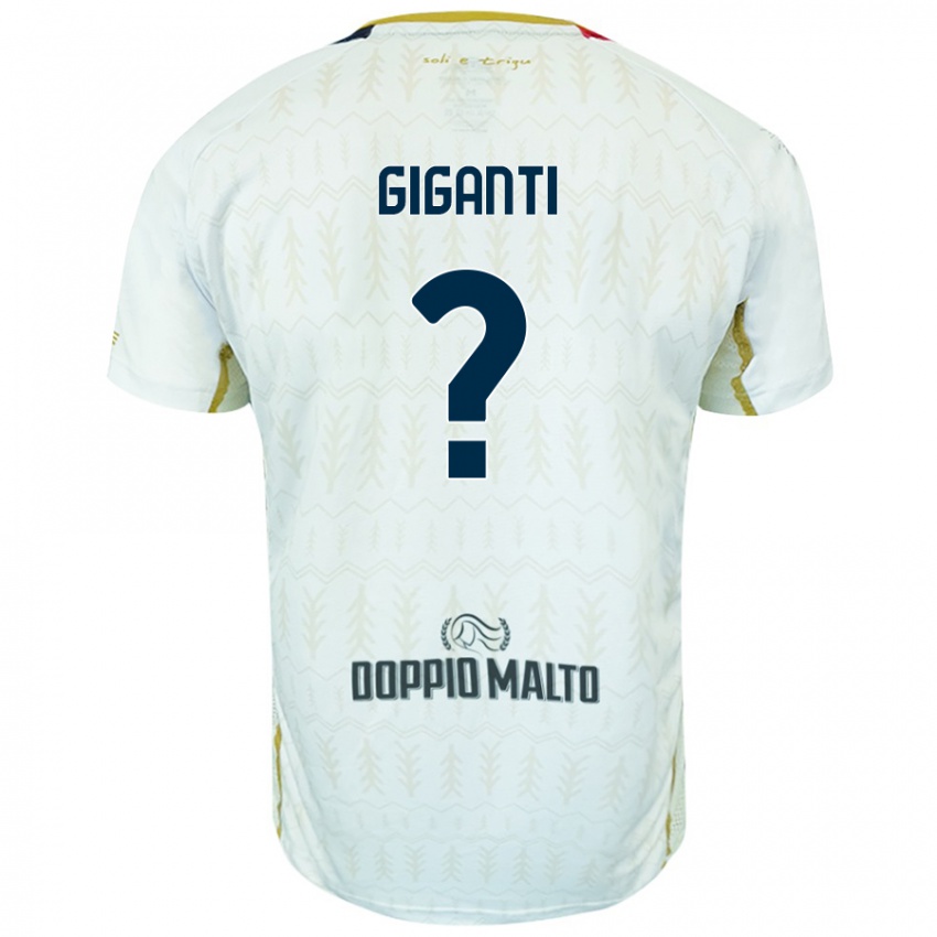 Kinder Michele Giganti #0 Weiß Auswärtstrikot Trikot 2024/25 T-Shirt