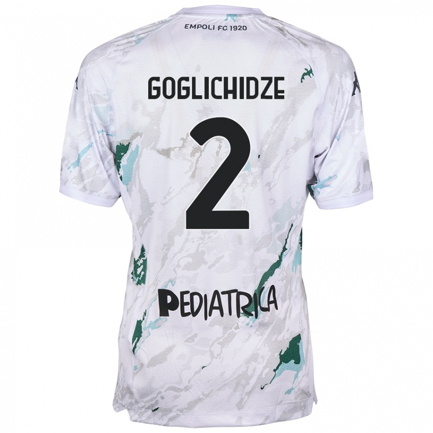 Kinder Saba Goglichidze #2 Grau Auswärtstrikot Trikot 2024/25 T-Shirt