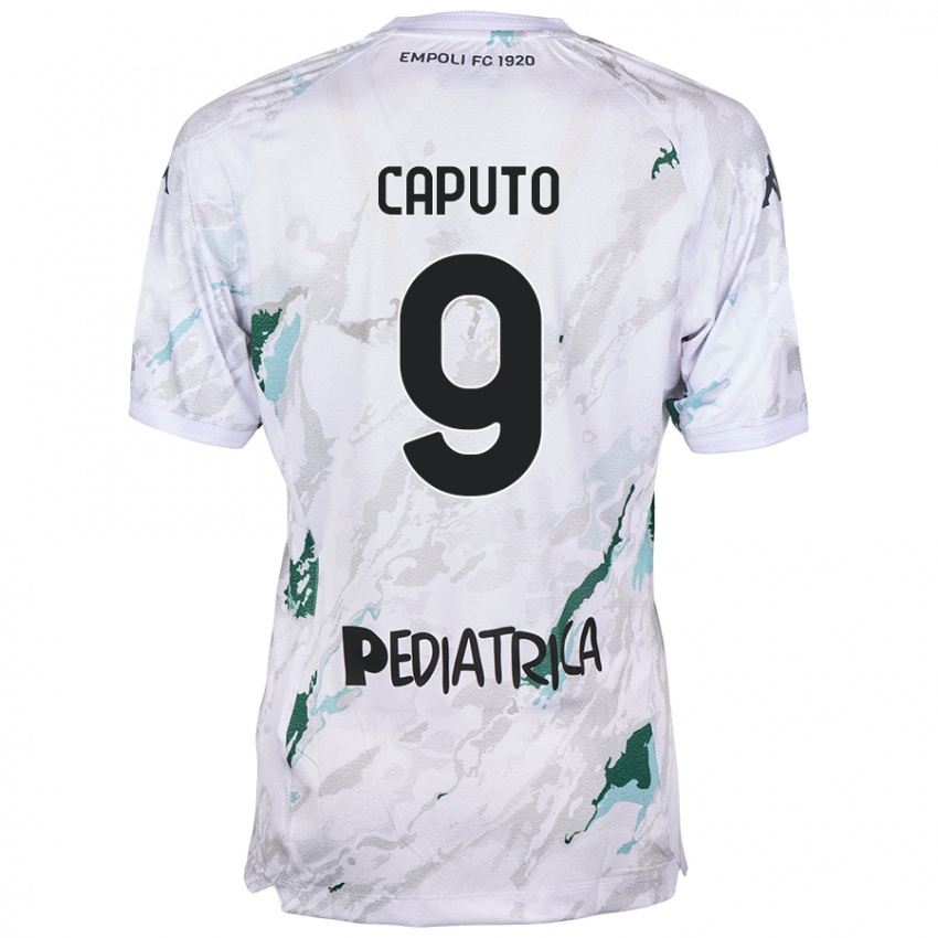 Kinder Francesco Caputo #9 Grau Auswärtstrikot Trikot 2024/25 T-Shirt