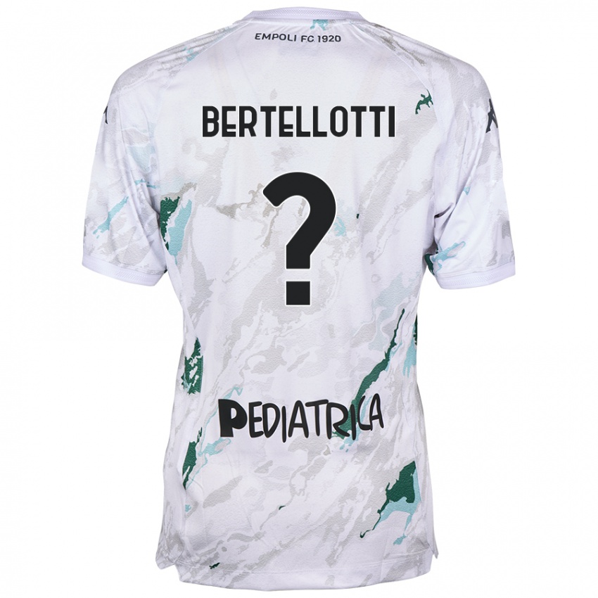 Kinder Giacomo Bertellotti #0 Grau Auswärtstrikot Trikot 2024/25 T-Shirt