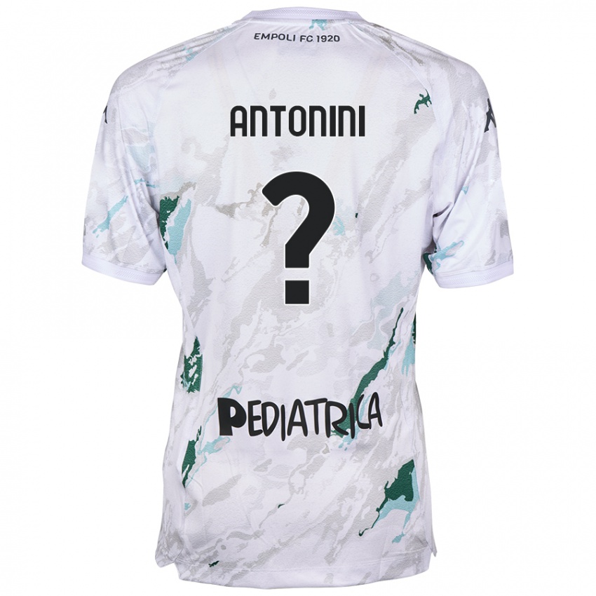 Kinder Diego Antonini #0 Grau Auswärtstrikot Trikot 2024/25 T-Shirt