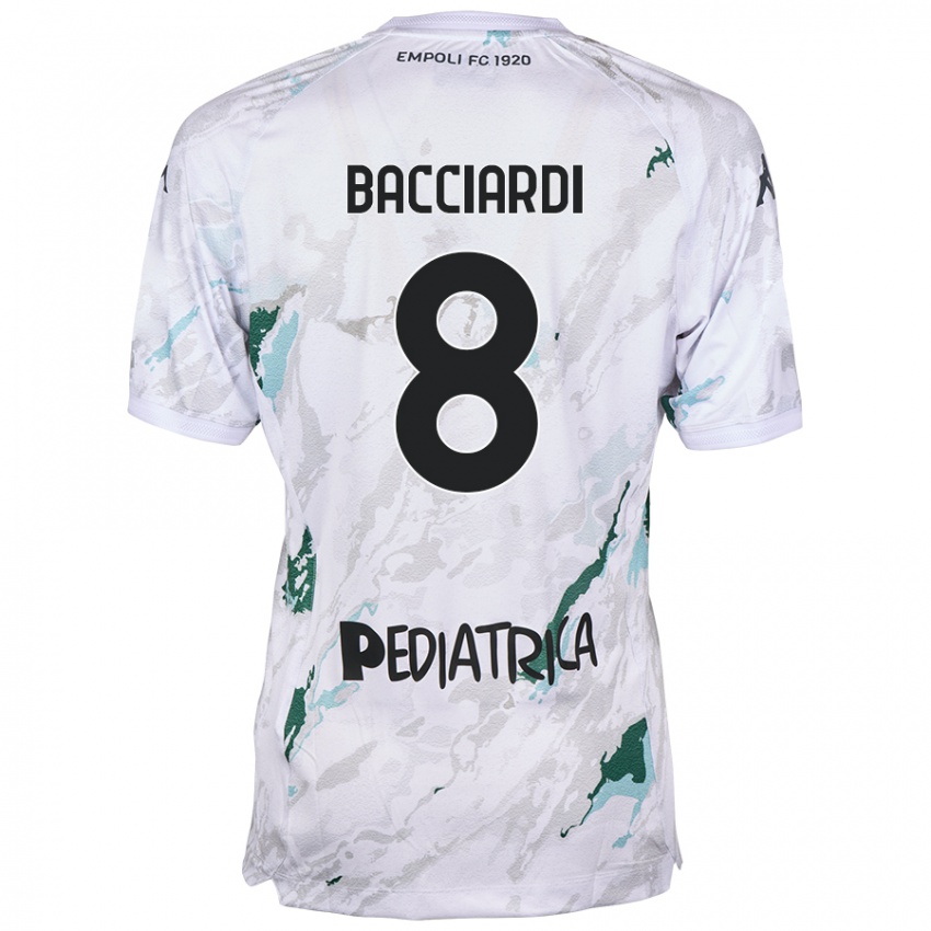 Kinder Andrea Bacciardi #8 Grau Auswärtstrikot Trikot 2024/25 T-Shirt