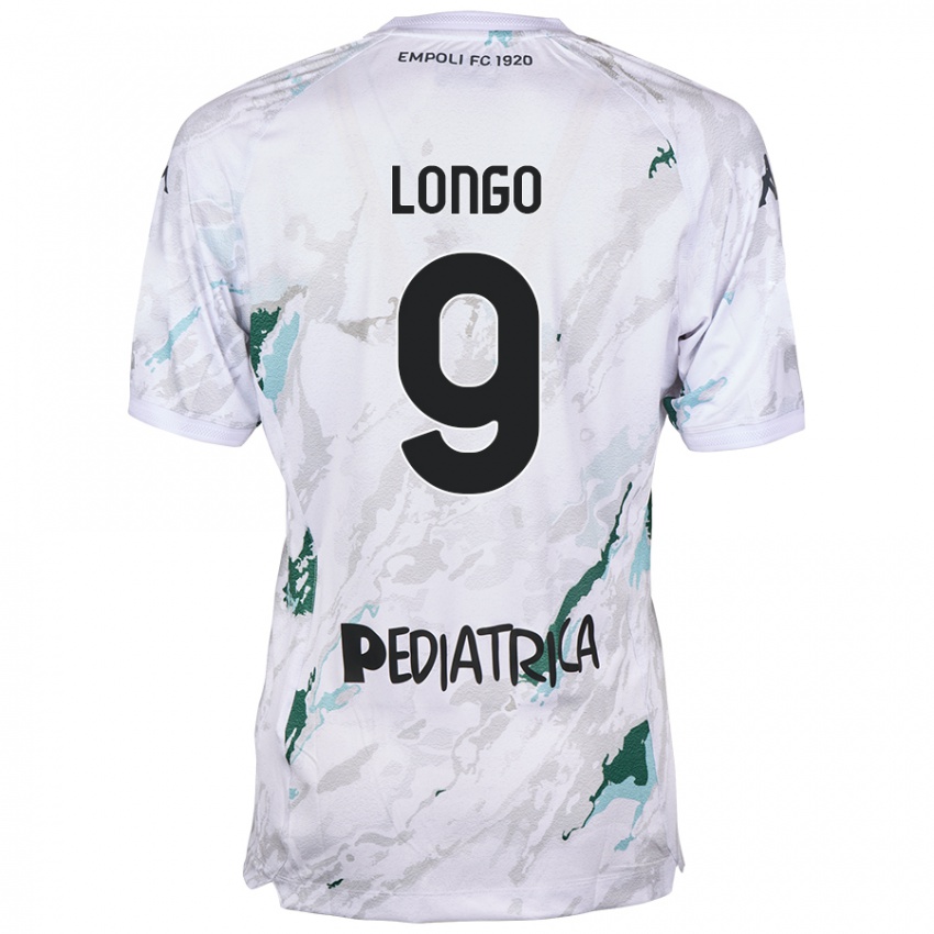 Kinder Mattia Longo #9 Grau Auswärtstrikot Trikot 2024/25 T-Shirt