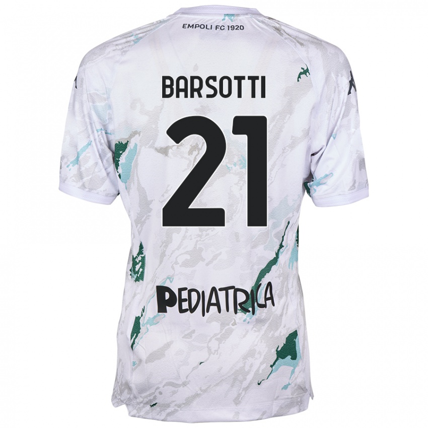 Kinder Leonardo Barsotti #21 Grau Auswärtstrikot Trikot 2024/25 T-Shirt