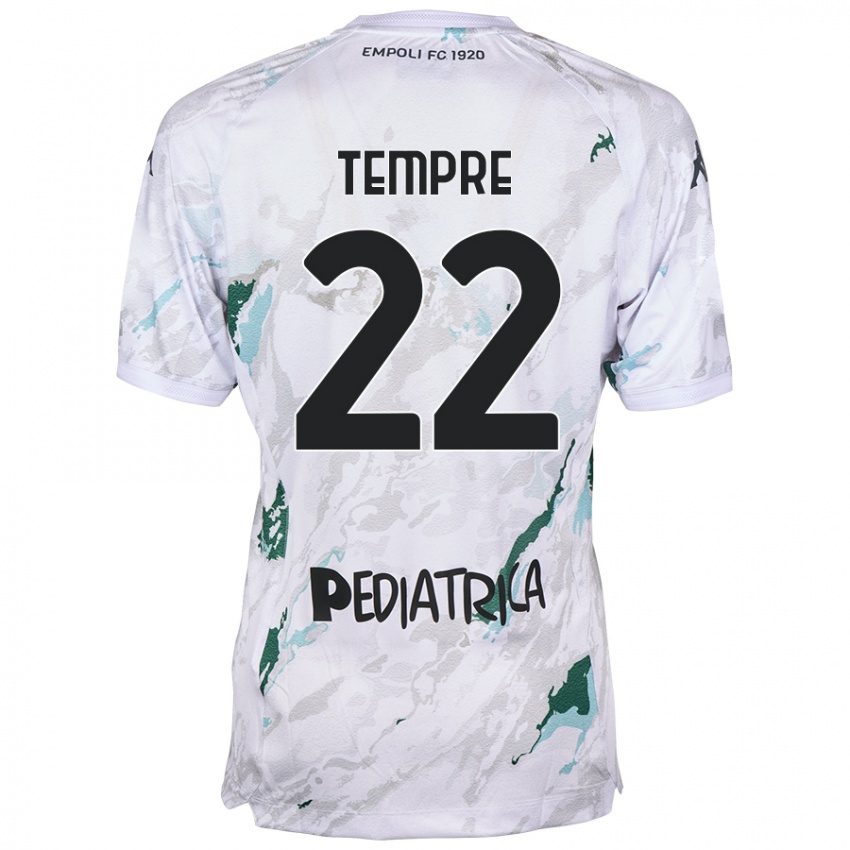 Kinder Michele Tempre #22 Grau Auswärtstrikot Trikot 2024/25 T-Shirt