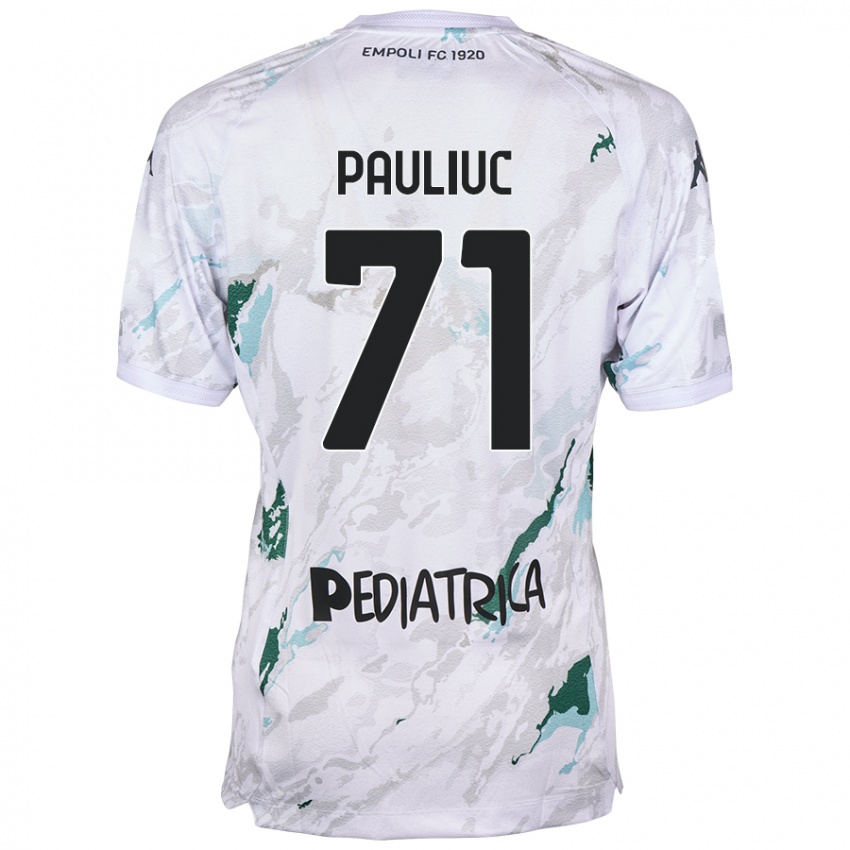 Kinder Nicolò Pauliuc #71 Grau Auswärtstrikot Trikot 2024/25 T-Shirt