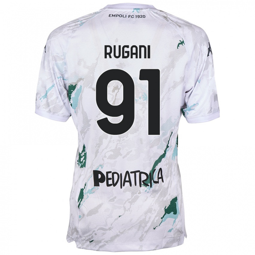 Kinder Tommaso Rugani #91 Grau Auswärtstrikot Trikot 2024/25 T-Shirt