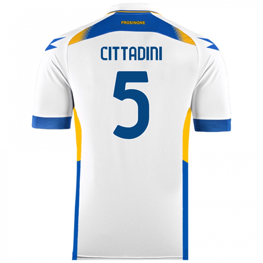 Kinder Giorgio Cittadini #5 Weiß Auswärtstrikot Trikot 2024/25 T-Shirt