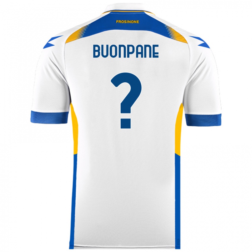 Kinder Davide Buonpane #0 Weiß Auswärtstrikot Trikot 2024/25 T-Shirt