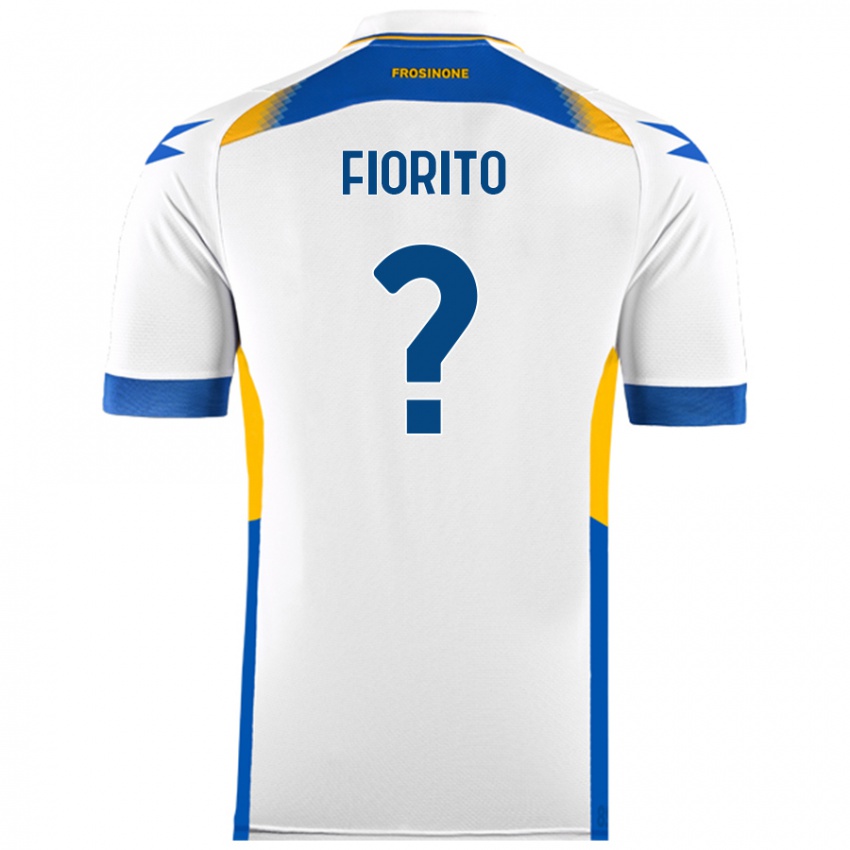 Kinder Loris Fiorito #0 Weiß Auswärtstrikot Trikot 2024/25 T-Shirt