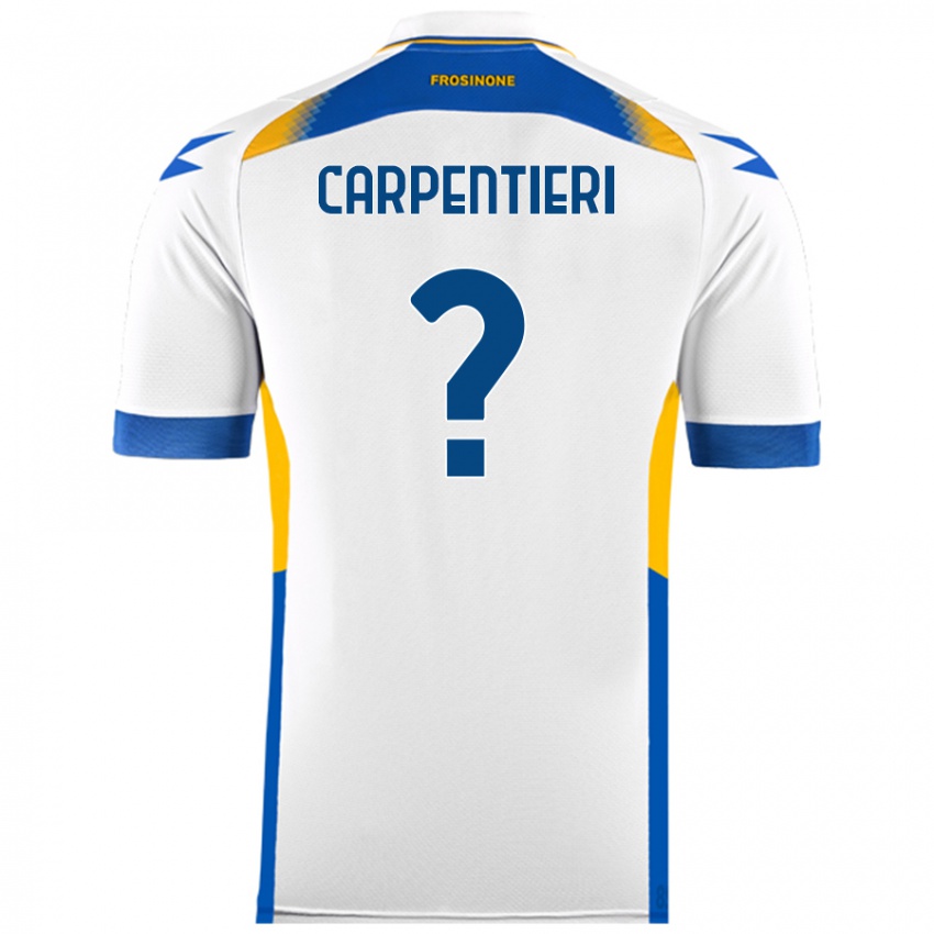 Kinder Christian Carpentieri #0 Weiß Auswärtstrikot Trikot 2024/25 T-Shirt