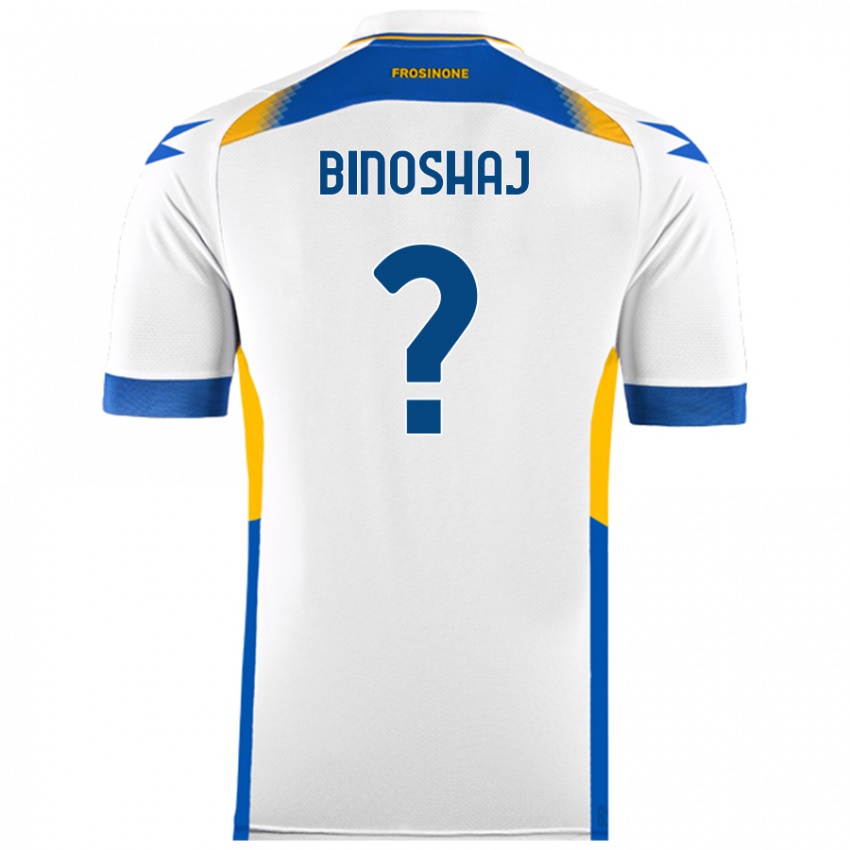 Kinder Samuele Binoshaj #0 Weiß Auswärtstrikot Trikot 2024/25 T-Shirt