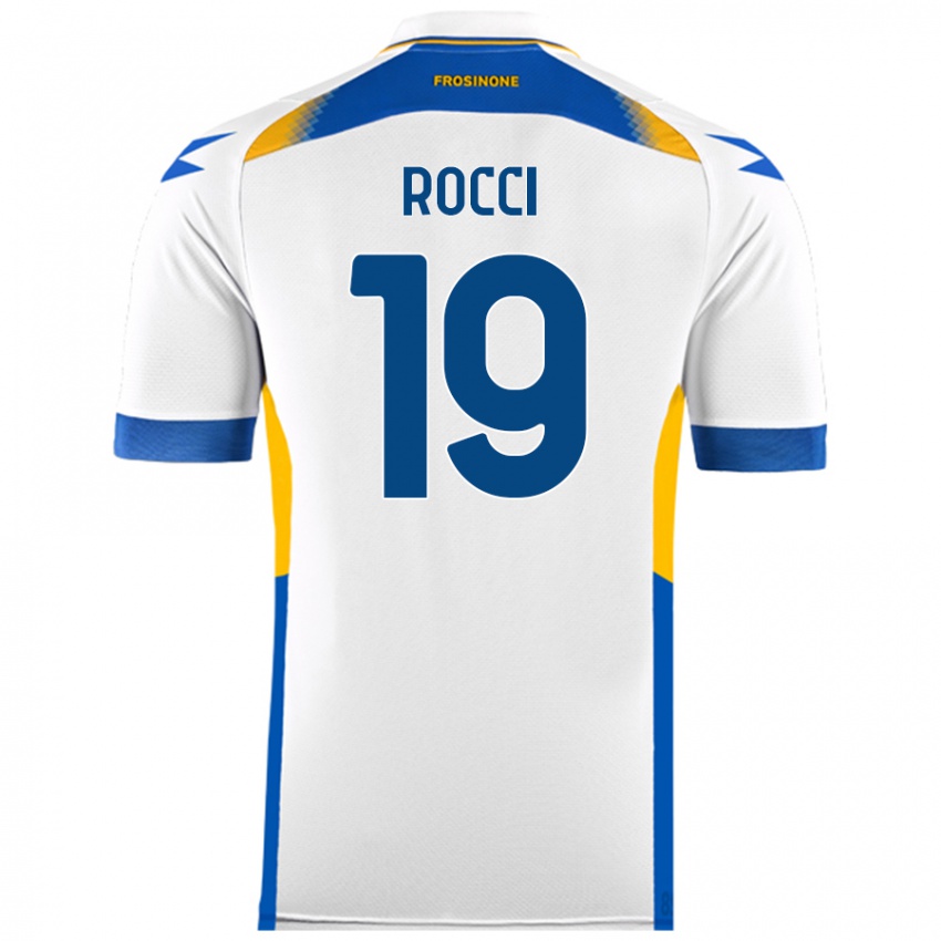 Kinder Valerio Rocci #19 Weiß Auswärtstrikot Trikot 2024/25 T-Shirt