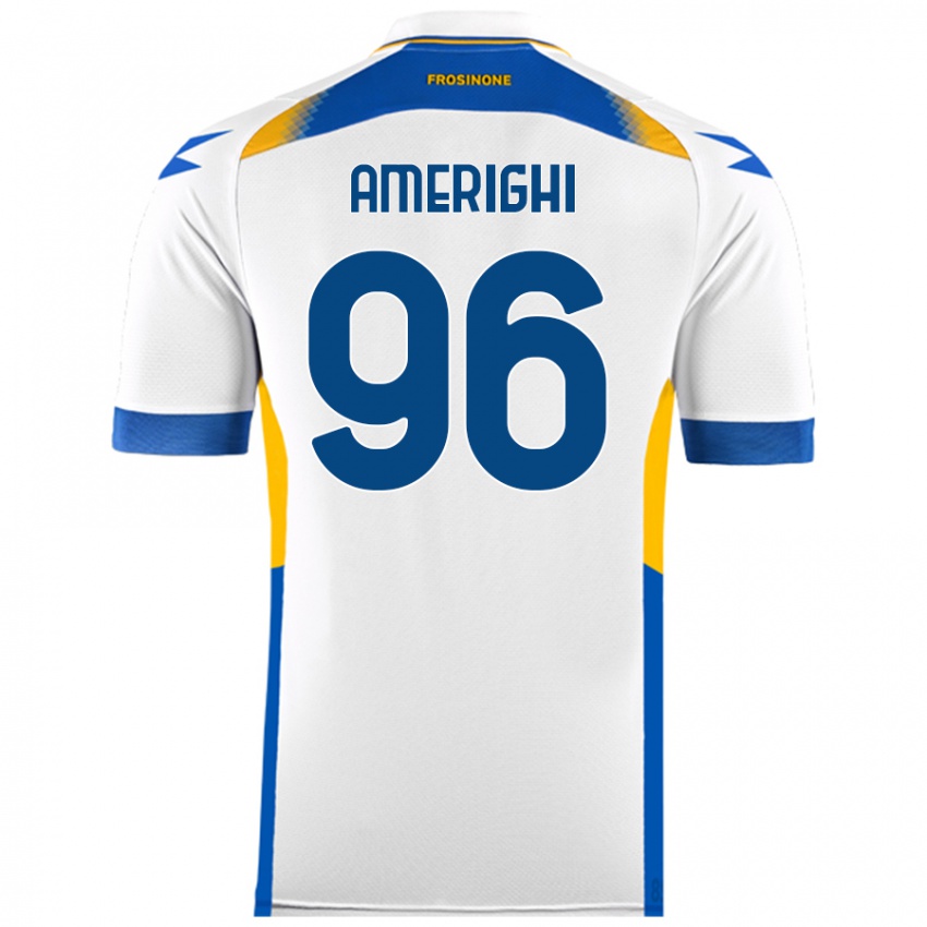 Kinder Igor Amerighi #96 Weiß Auswärtstrikot Trikot 2024/25 T-Shirt